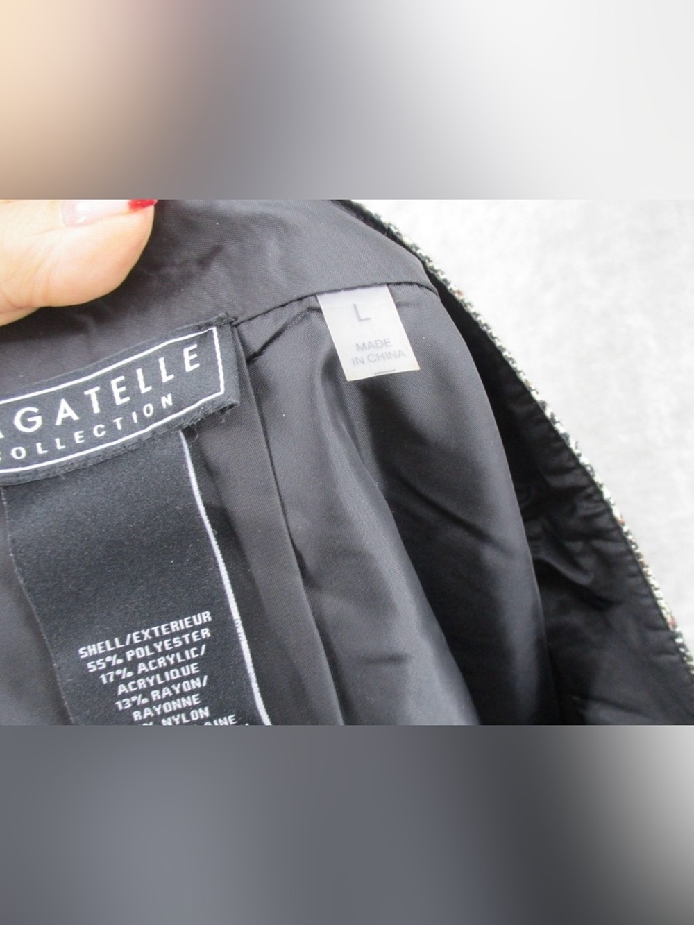 Bagatelle Collection Skirt‎ Womens Large Plaid Velvet Trim Preppy Academia Zip - Picture 8 of 9